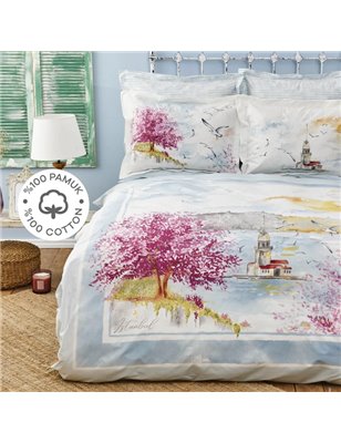 Kh Celerinapink Rnf Duvet Cover Set Queen Size (Fitted) (Pp) - Queen Size | Enplus Home