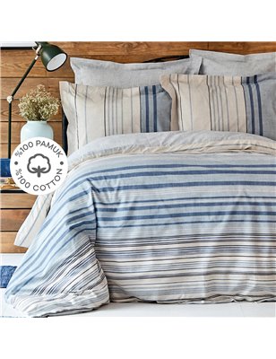 Kh Aspen Blue Duvet Cover Set Queen Size - Queen Size