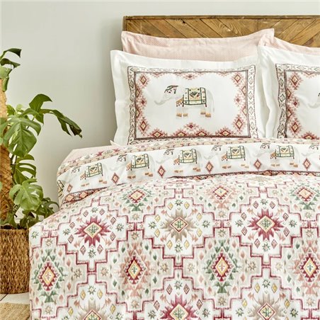 Kh Avonos Sari Duvet Cover Set Queen Size - Queen Size