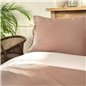 KH BASIC BEIGE-BROWN DF DUVET COVER SET QUEEN SIZE - QUEEN SIZE