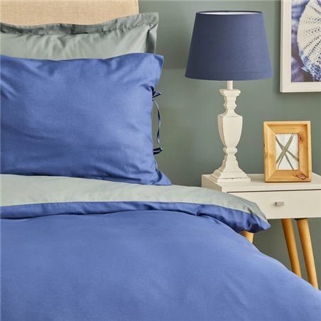 Kh Basic Grey-Indigo Df Duvet Cover Set Single Size - Single Size