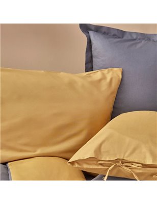 Kh Basic Mustard-Anthracite Df Duvet Cover Set Queen Size - Queen Size | Enplus Home