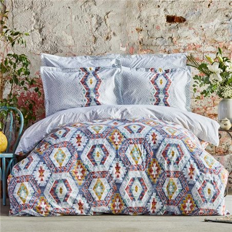 Kh Besta Indigo Rnf Duvet Cover Set Queen Size (Pp) - Queen Size