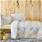 Kh Clarinda Indigo Rnf Duvet Cover Set Queen Size (Fitted - Queen Size