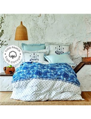 Kh Costa Blue Rnf Duvet Cover Set Queen Size (Pp) - Queen Size