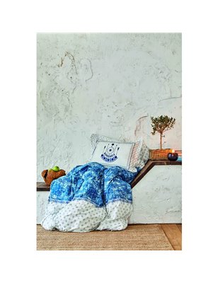 KH COSTA BLUE RNF DUVET COVER SET QUEEN SIZE (PP) - QUEEN SIZE