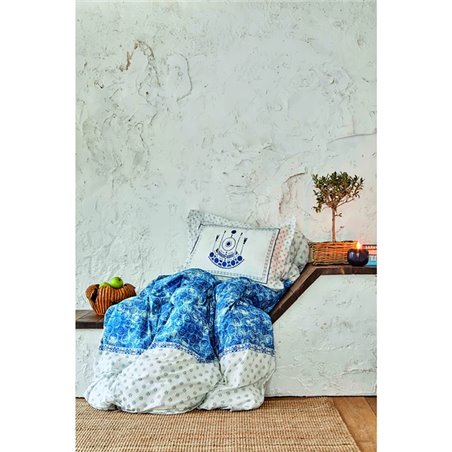 Kh Costa Blue Rnf Duvet Cover Set Queen Size (Pp) - Queen Size