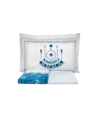 Kh Costa Blue Rnf Duvet Cover Set Queen Size (Pp) - Queen Size | Enplus Home