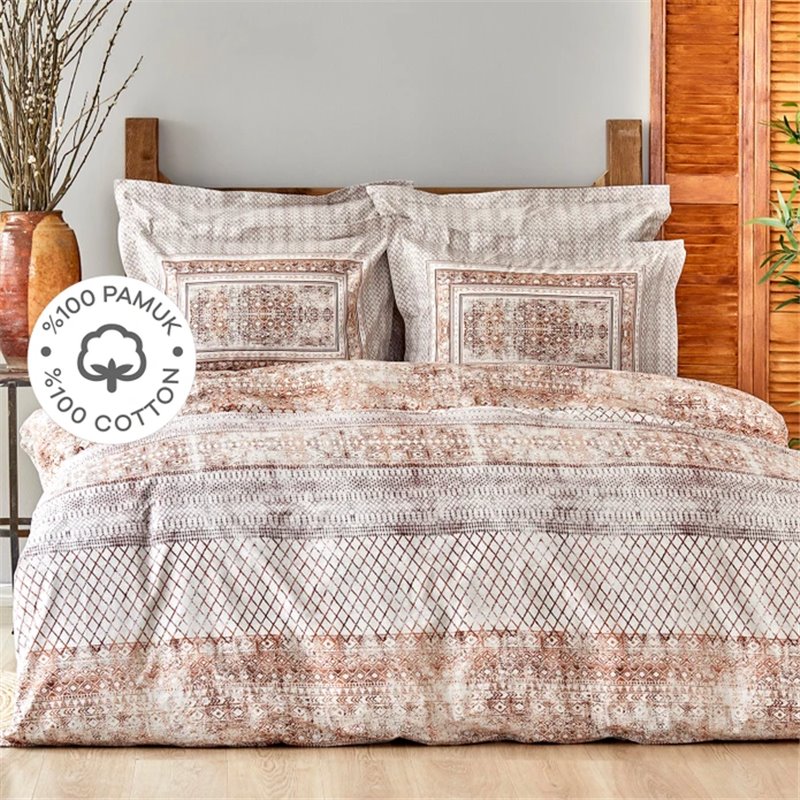 KH GIANNA BRICK RNF DUVET COVER SET QUEEN SIZE - QUEEN SIZE