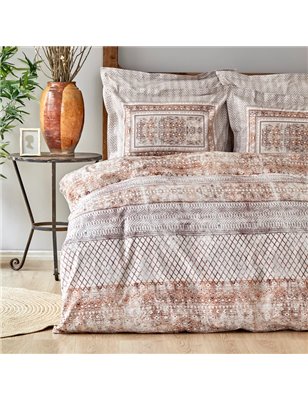 Kh Gianna Brick Rnf Duvet Cover Set Queen Size - Queen Size | Enplus Home