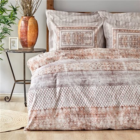 KH GIANNA BRICK RNF DUVET COVER SET QUEEN SIZE - QUEEN SIZE