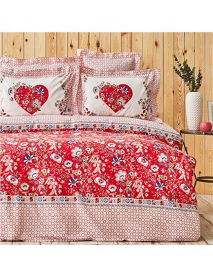 Kh Pietra Blue Rnf Duvet Cover Set Queen Size - Queen Size | Enplus Home