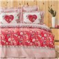 Kh Letra Red Duvet Cover Set Queen Size - Queen Size