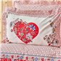 Kh Letra Red Duvet Cover Set Queen Size - Queen Size