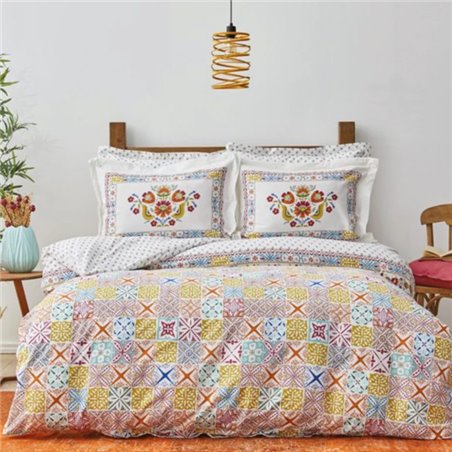 KH LUMINA SARI DUVET COVER SET QUEEN SIZE (E) - QUEEN SIZE