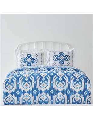 Kh Neos Blue Rnf Duvet Cover Set Queen Size (Pp) - Queen Size | Enplus Home