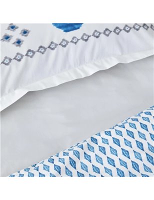 Kh Neos Blue Rnf Duvet Cover Set Queen Size (Pp) - Queen Size | Enplus Home