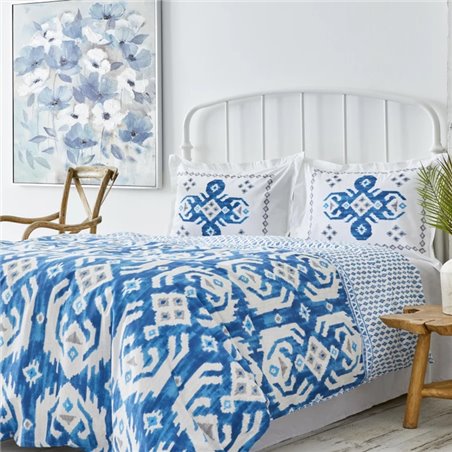 Kh Neos Blue Rnf King Size Duvet Cover Set - King Size