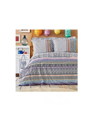 KH NILESO RED RNF DUVET COVER SET QUEEN SIZE  PP - QUEEN SIZE