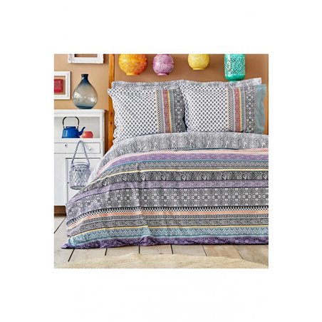 KH NILESO RED RNF DUVET COVER SET QUEEN SIZE  PP - QUEEN SIZE