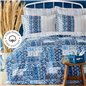 KH PIETRA BLUE RNF KING SIZE DUVET COVER SET - KING SIZE