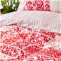 KH PIETRA RED RNF DUVET COVER SET QUEEN SIZE - QUEEN SIZE