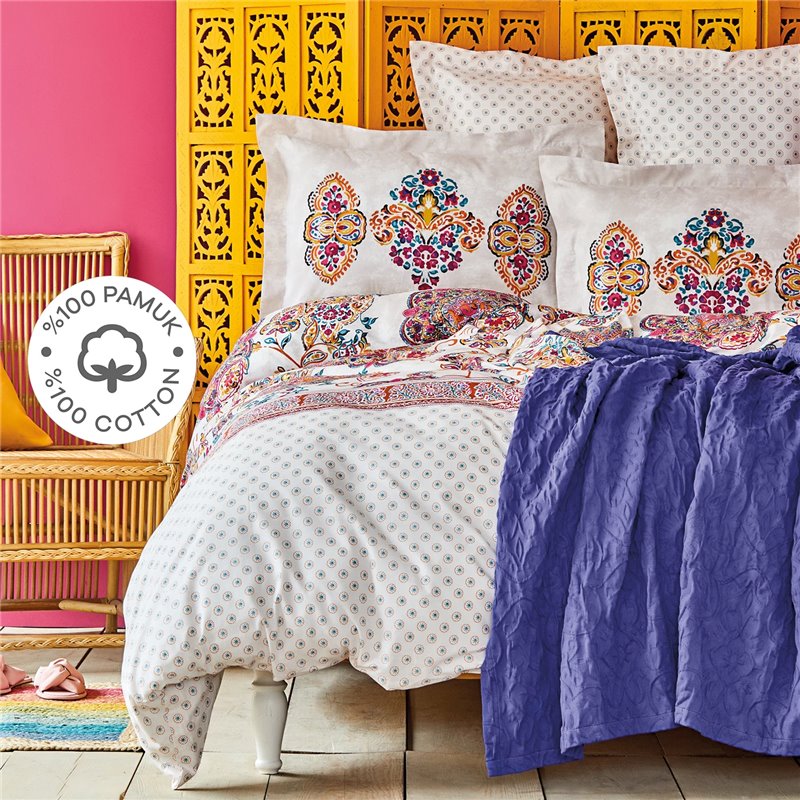 Kh Purpleelapink Rnf Duvet Cover Set Queen Size - Queen Size