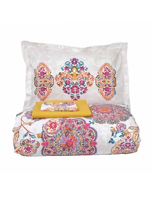 Kh Purpleelapink Rnf Duvet Cover Set Queen Size - Queen Size