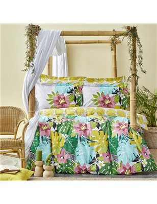 Kh Tropic Green Duvet Cover Set Queen Size - Queen Size