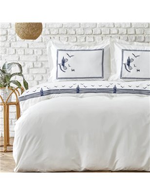 Kiz Kulesi Nakisli Duvet Cover Set Queen Size - Queen Size