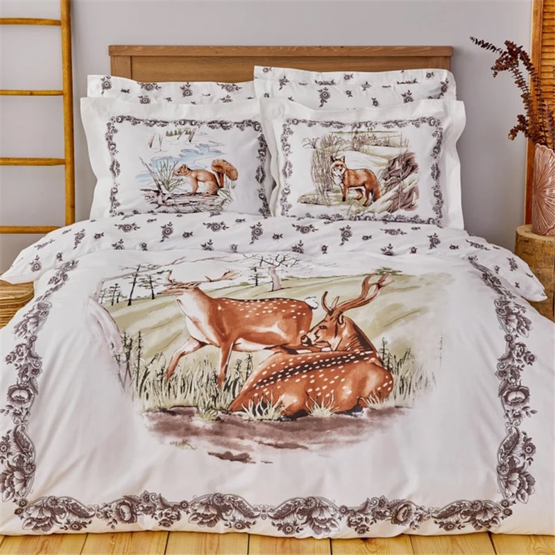 Legend Grove Brown Duvet Cover Set Queen Size - Queen Size