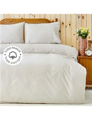 Zeugma Brown Rnf Duvet Cover Set Queen Size - Queen Size | Enplus Home