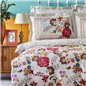 TULIO BORDEAUX DUVET COVER SET QUEEN SIZE - QUEEN SIZE