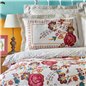 Tulio Bordeaux Duvet Cover Set Queen Size - Queen Size