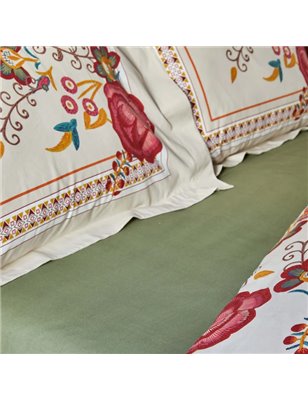 TULIO BORDEAUX DUVET COVER SET QUEEN SIZE - QUEEN SIZE