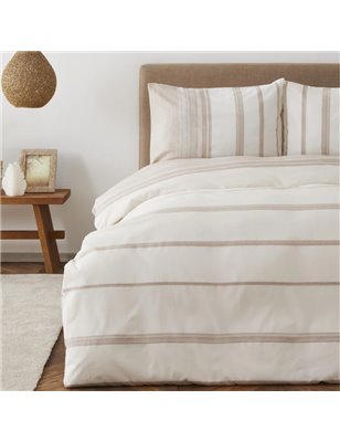 VETRO BEIGE DUVET COVER SET QUEEN SIZE - QUEEN SIZE