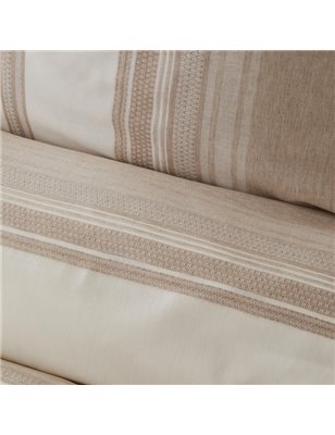 VETRO BEIGE DUVET COVER SET QUEEN SIZE - QUEEN SIZE