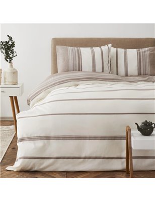 Vetro Brown Duvet Cover Set Queen Size - Queen Size