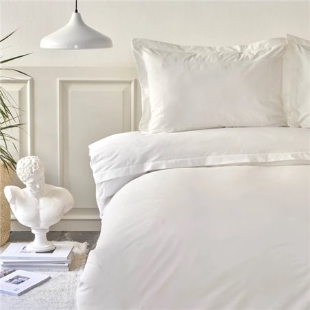 White Col Livia Duvet Cover Set Queen Size - Queen Size