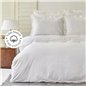 WHITE COL MARIGOLD DUVET COVER SET QUEEN SIZE  - QUEEN SIZE