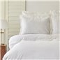 WHITE COL MARIGOLD DUVET COVER SET QUEEN SIZE  - QUEEN SIZE