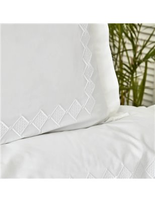 White Col Marigold Duvet Cover Set Queen Size - Queen Size | Enplus Home