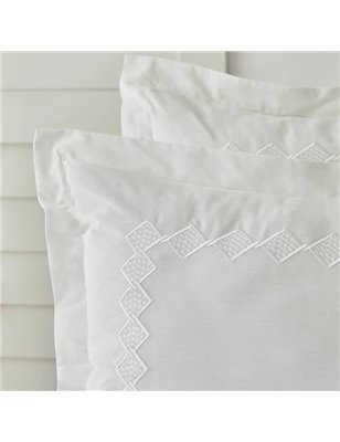 WHITE COL MARIGOLD DUVET COVER SET QUEEN SIZE  - QUEEN SIZE