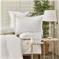 White Col Nimes Duvet Cover Set Queen Size - Queen Size