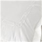 WHITE COL NIMES DUVET COVER SET QUEEN SIZE - QUEEN SIZE