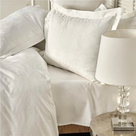 White Col Santino Duvet Cover Set Queen Size - Queen Size