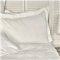 WHITE COL SANTINO DUVET COVER SET QUEEN SIZE - QUEEN SIZE