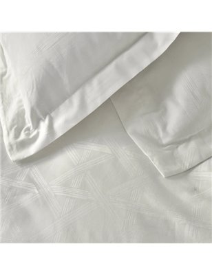 White Col Santino Duvet Cover Set Queen Size - Queen Size | Enplus Home