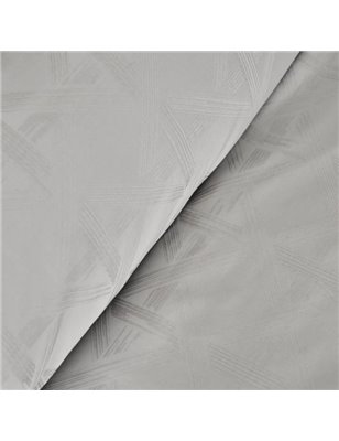 WHITE COL SANTINO GREY DUVET COVER SET QUEEN SIZE - QUEEN SIZE