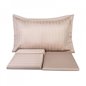 Charm Bold Beige Saten Duvet Cover Set Queen Size - Queen Size